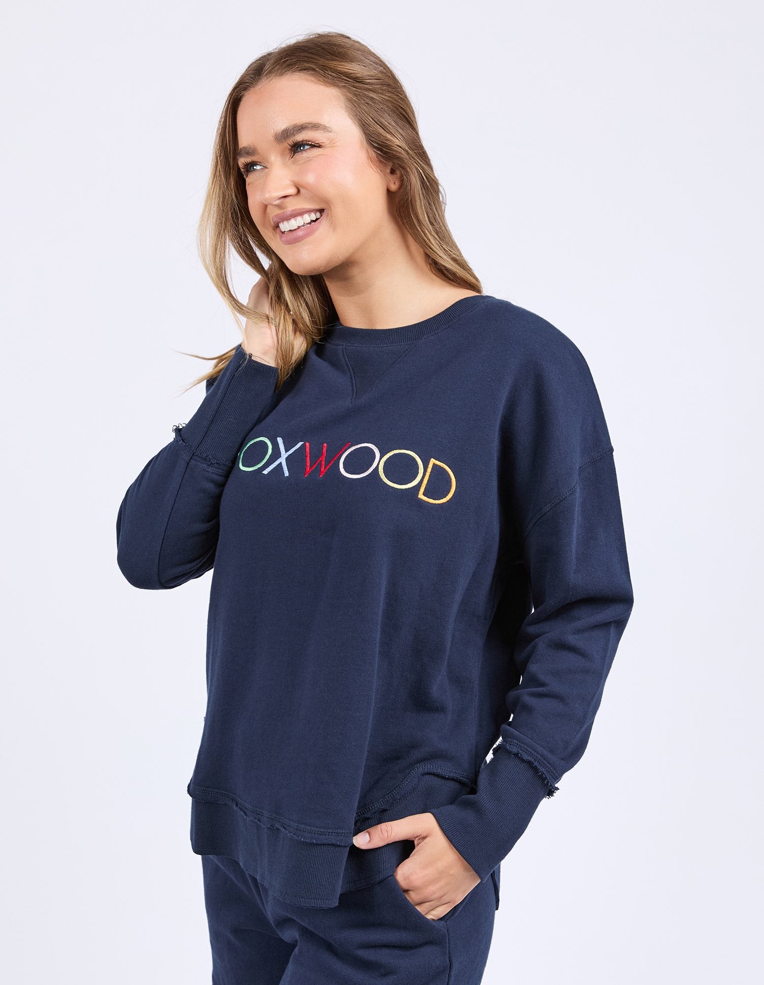 Foxwood Simplified Crew - Confetti Navy - NEW COLOUR!