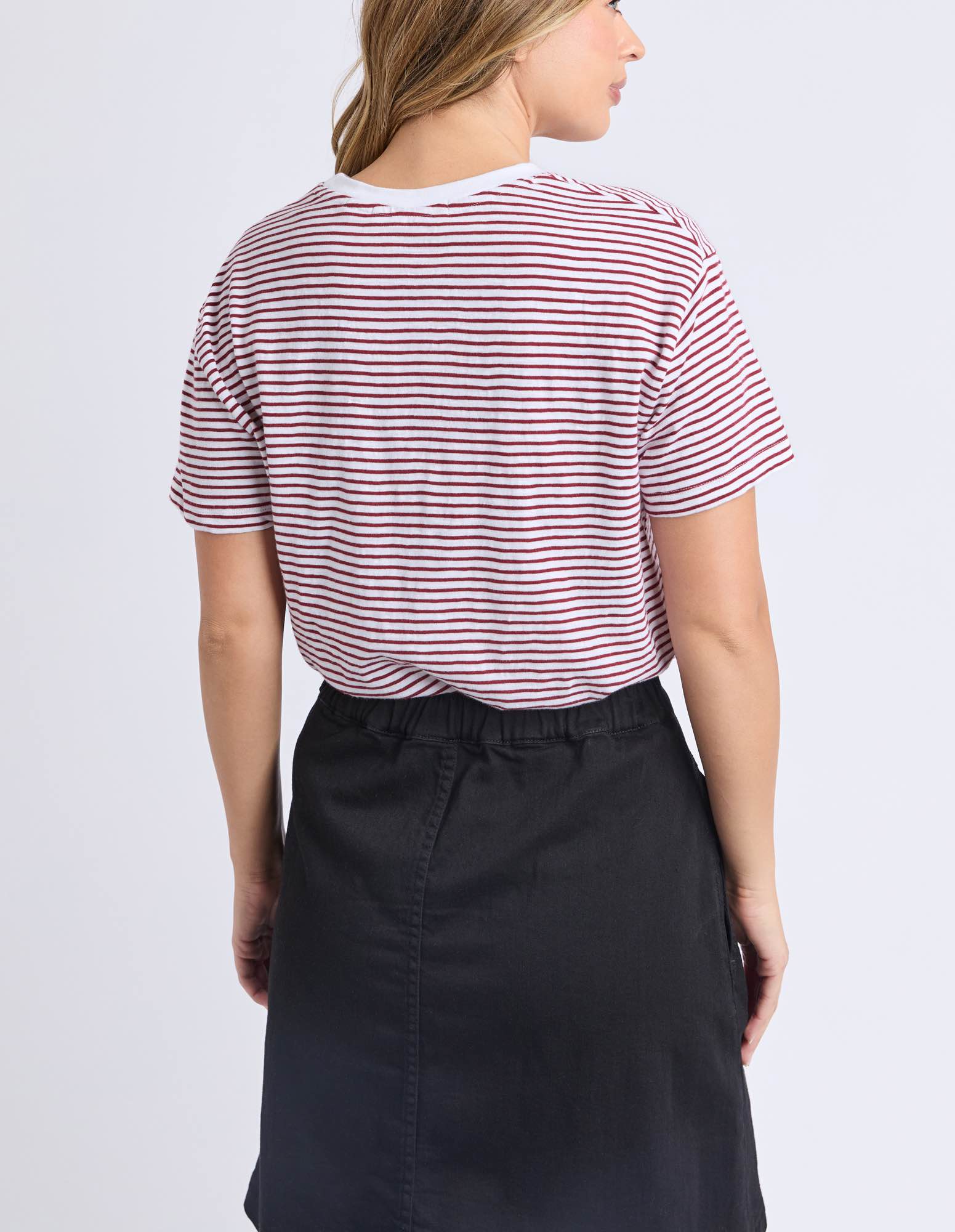 Foxwood - Hutch Stripe Tee - Russet