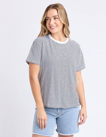 Hutch Stripe Tee White