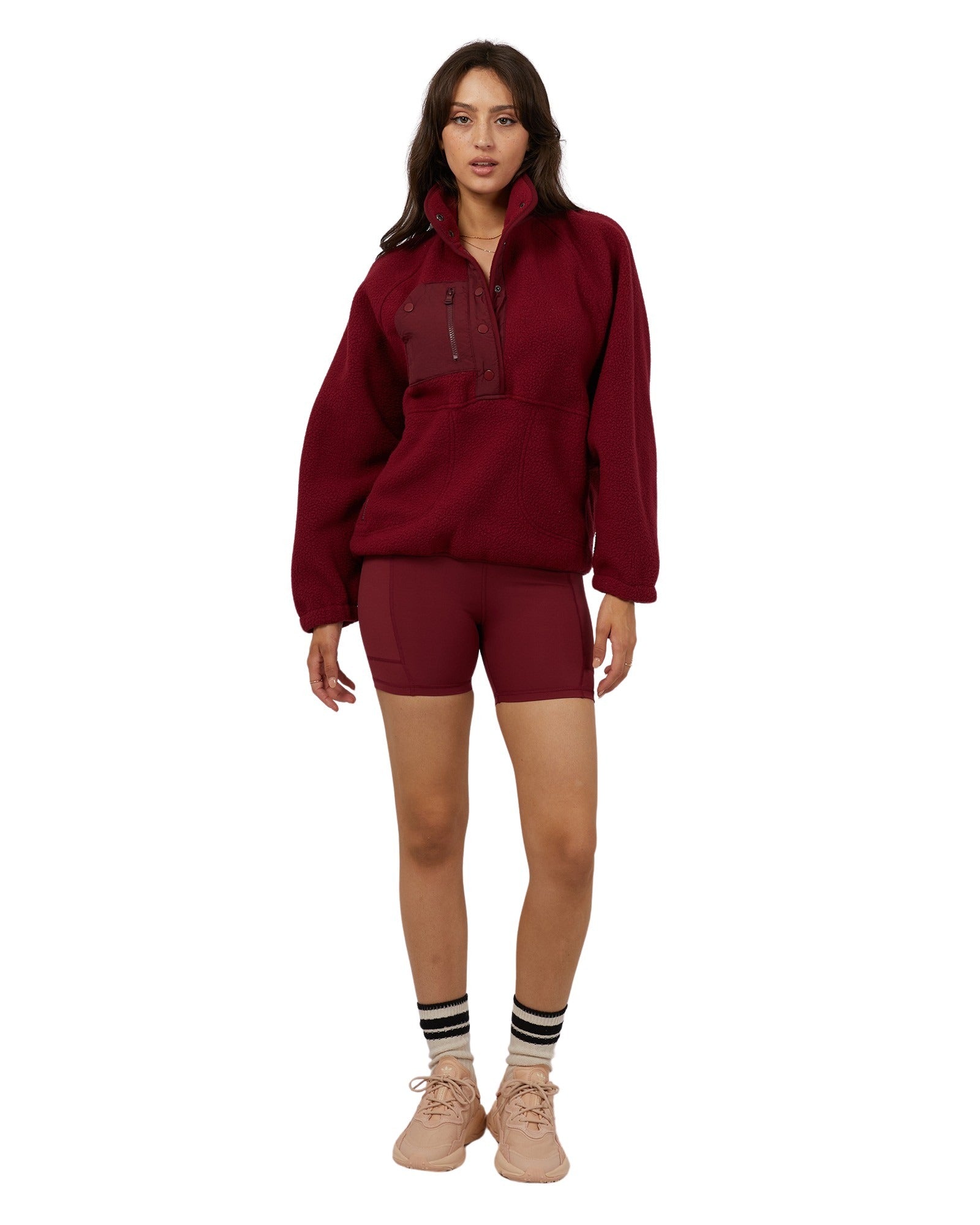 All About Eve - AAE Active Teddy 1/4 Zip - Port