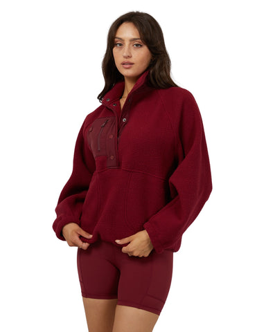 All About Eve - AAE Active Teddy 1/4 Zip - Port