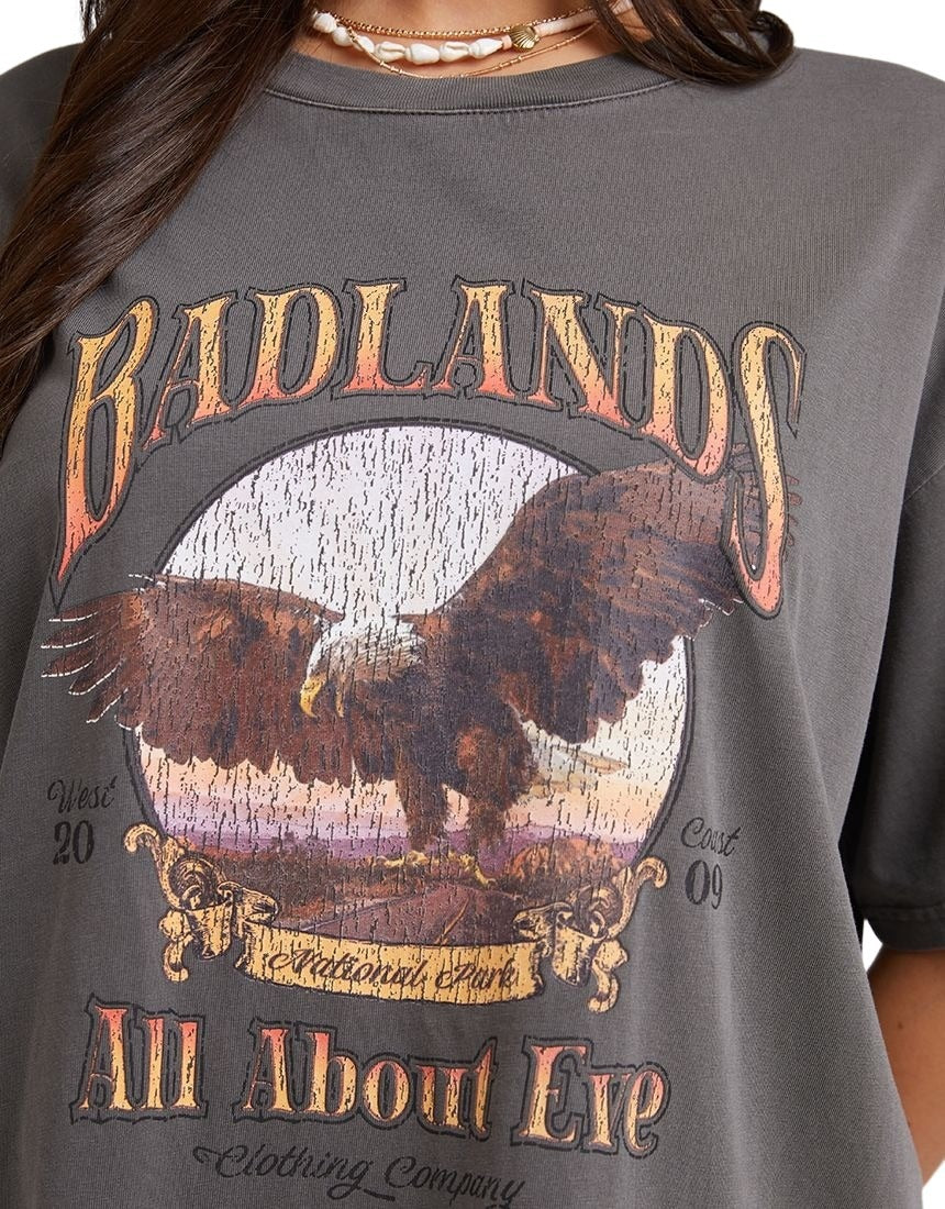 All About Eve - Badlands Tee - Charcoal