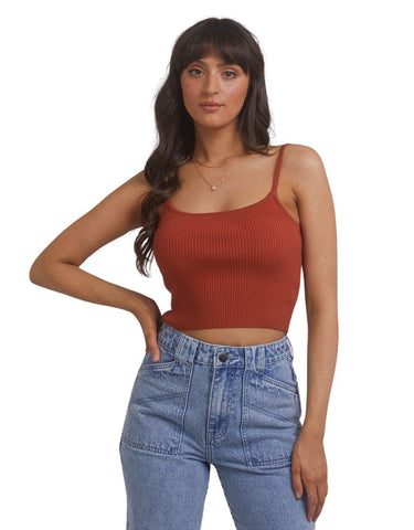All About Eve - Greta Knit Top - Rust