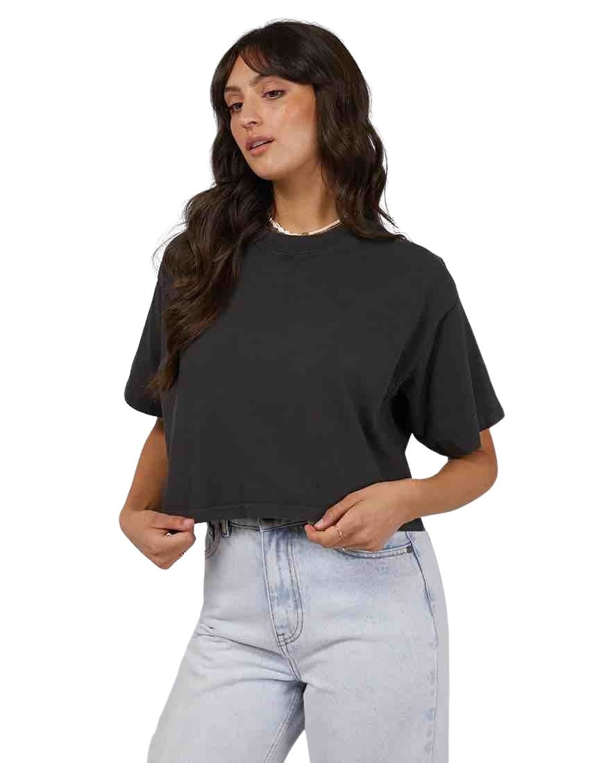 All About Eve - Crop Tee - Black
