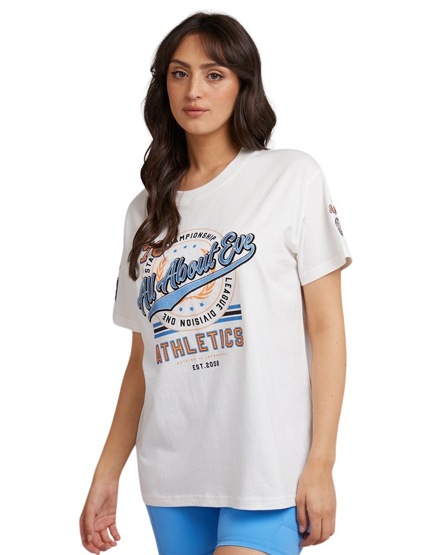 All About Eve - AAE Division Athletics Tee - White