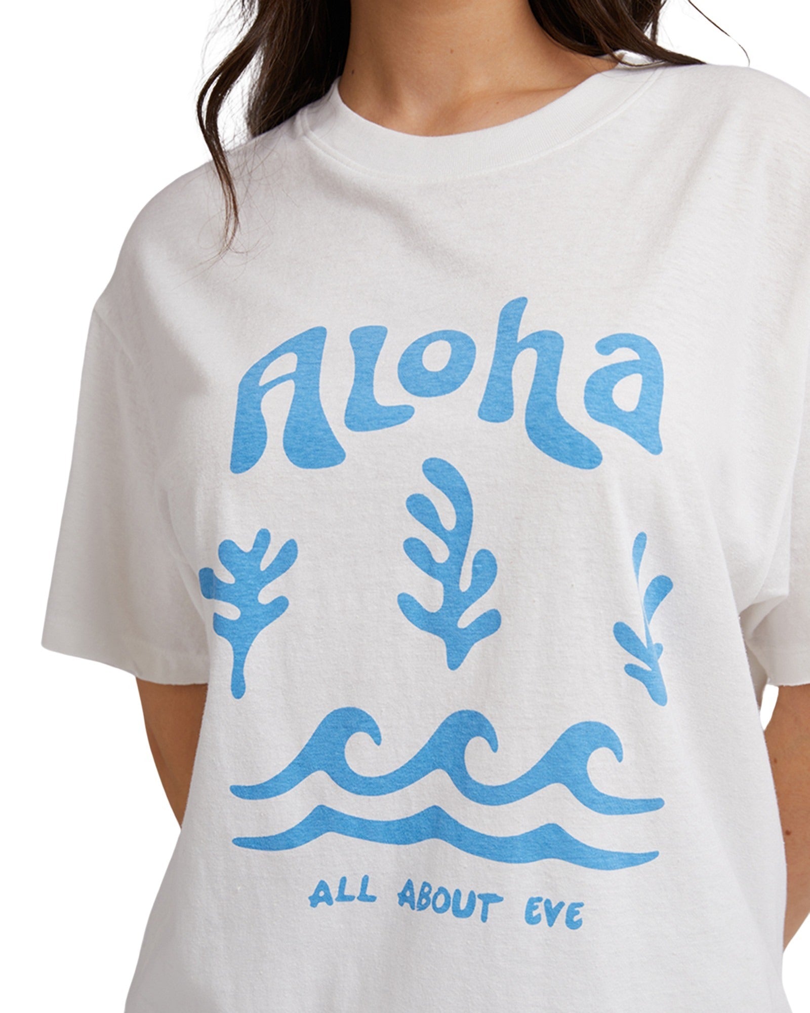 All About Eve - Aloha Tee - Vintage White