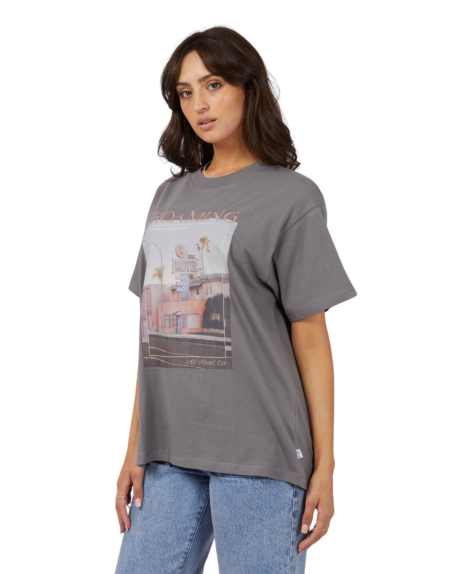All About Eve - Destination Tee - Charcoal