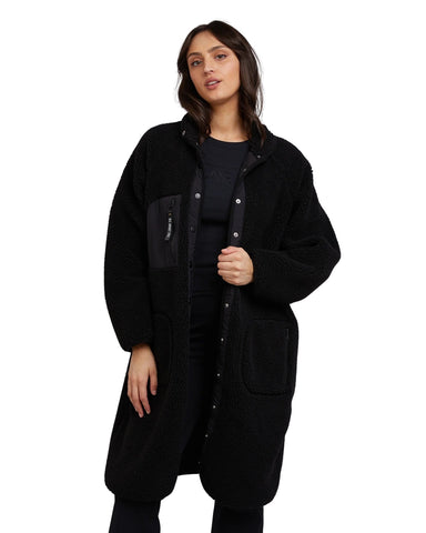 All About Eve - AAE Active Teddy Longline Jacket - Black