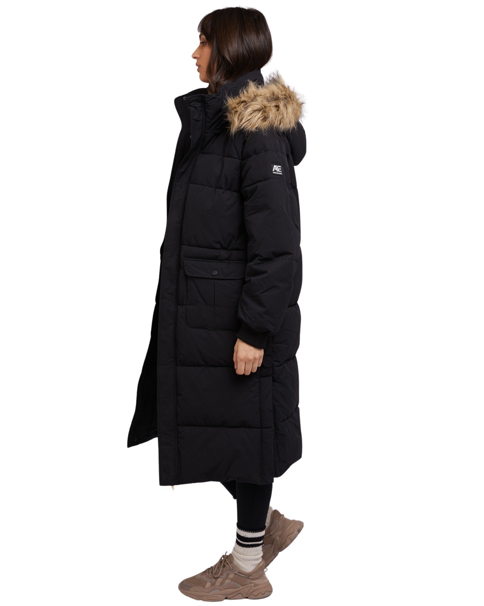 All About Eve - AAE Active Fur Longline Puffer - Black