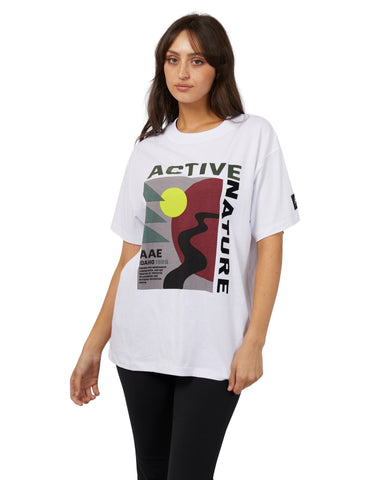 All About Eve - AAE Active National Tee - Vintage White