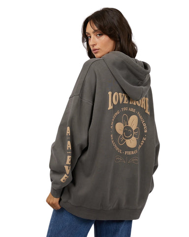 All About Eve - Love More Hoody - Charcoal