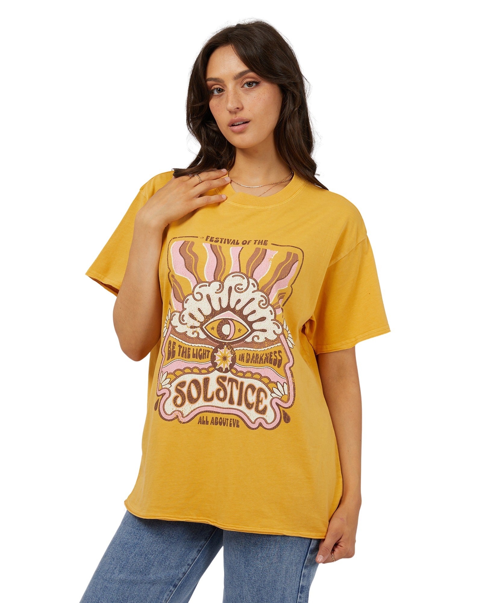 All About Eve - Solstice Oversized Tee - Yellow