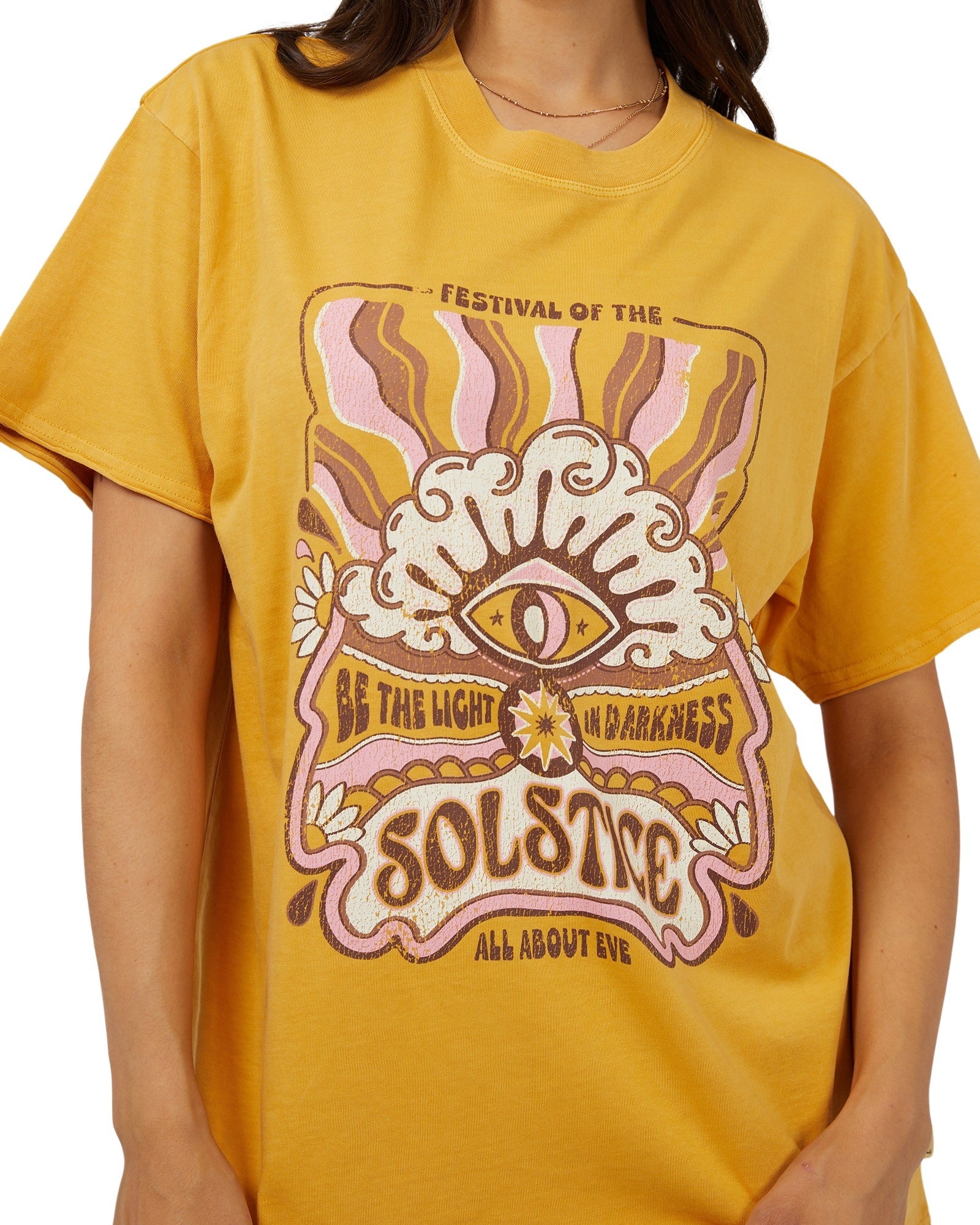 All About Eve - Solstice Oversized Tee - Yellow