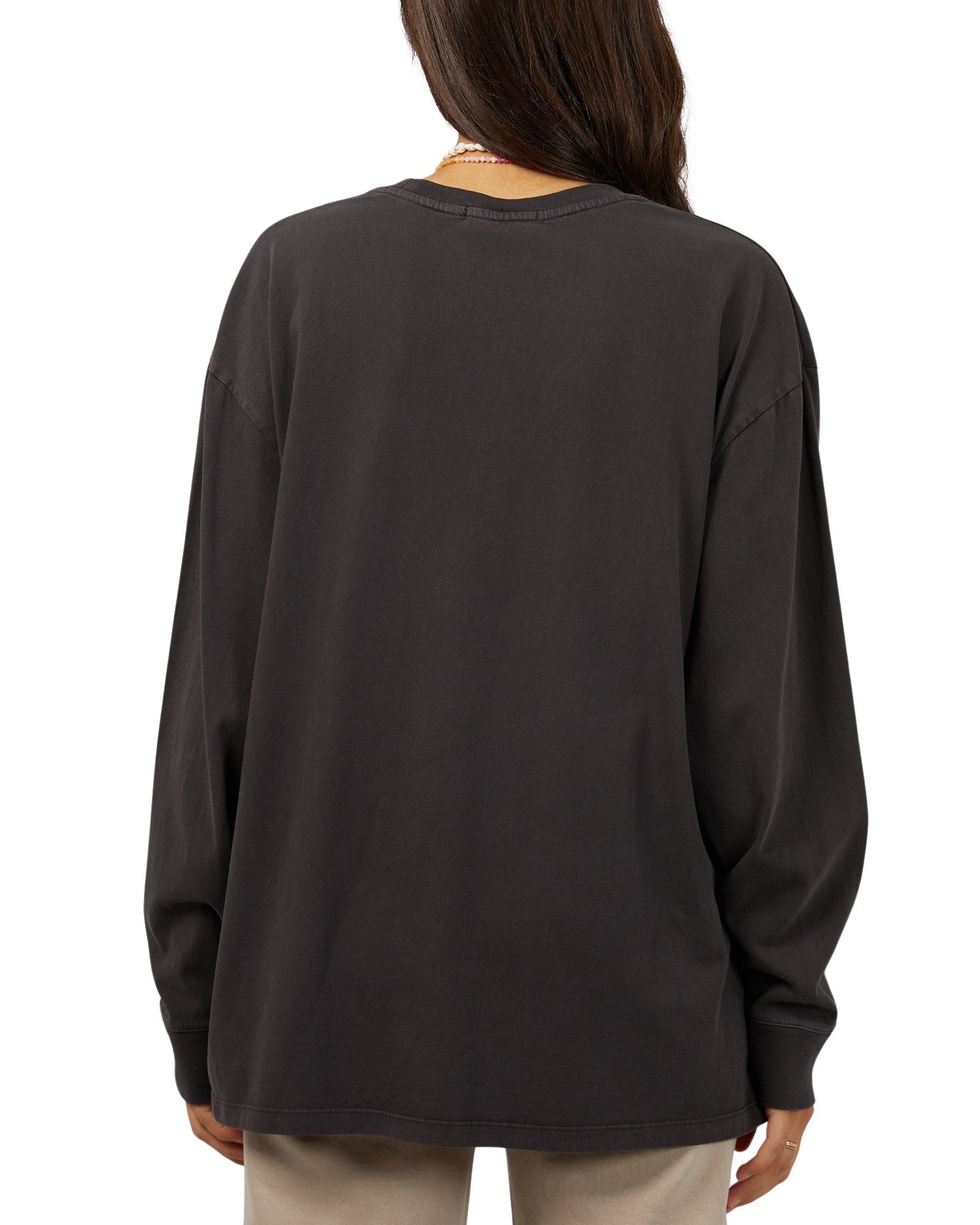 All About Eve - Birdie Long Sleeve Tee - Washed Black