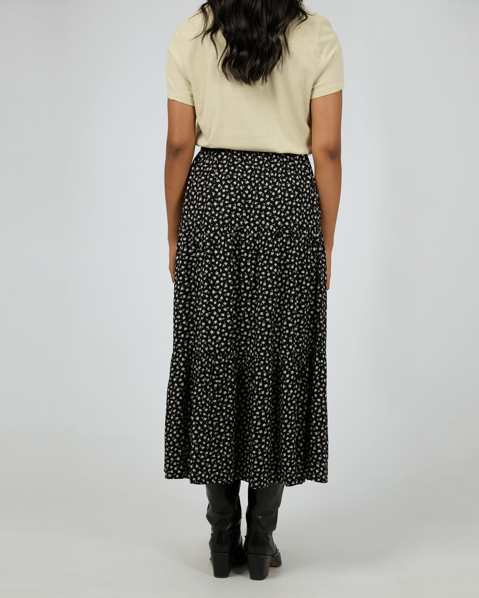 All About Eve - Wren Maxi Skirt - Black Print