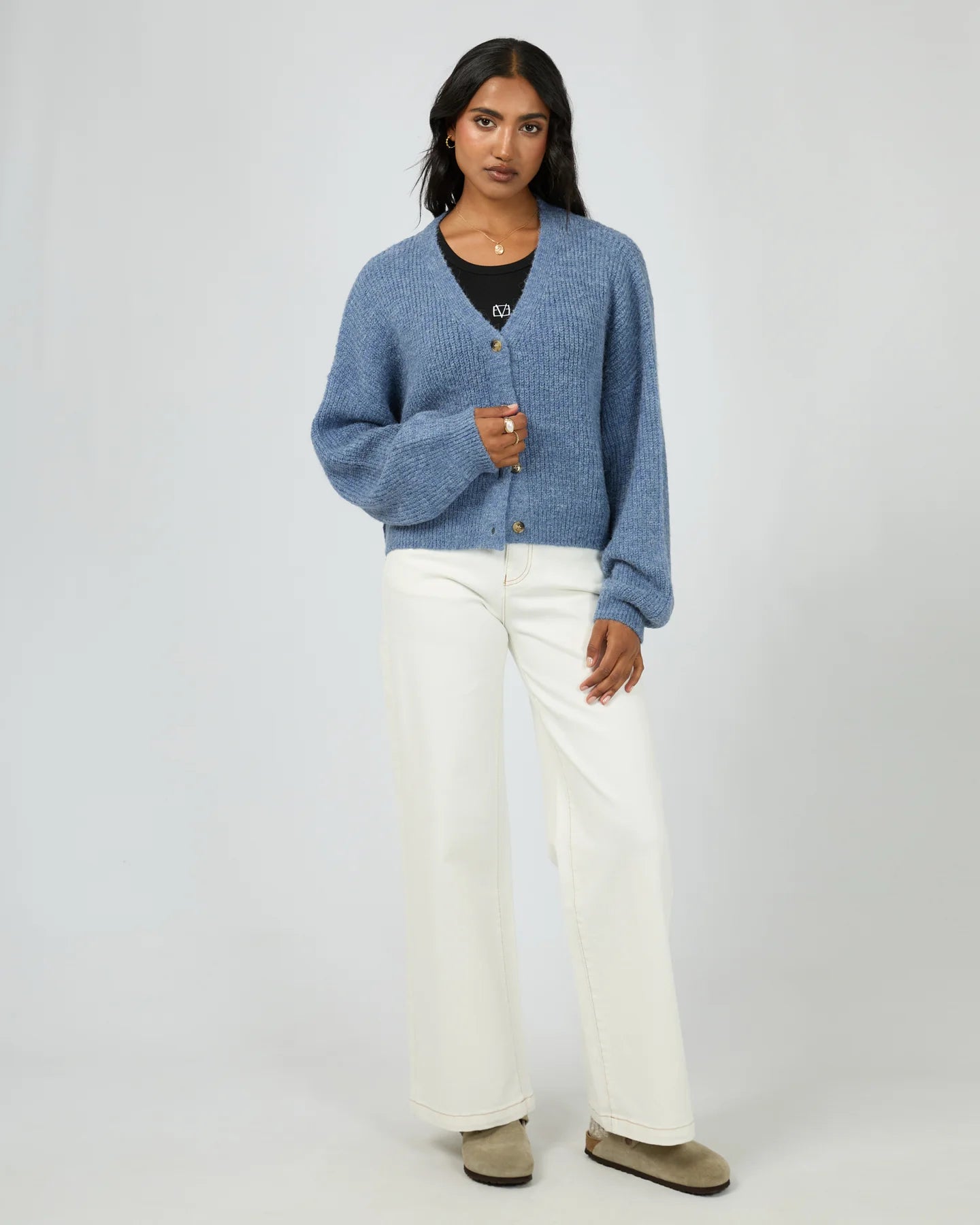 All About Eve - Selena Knit Cardi - Blue