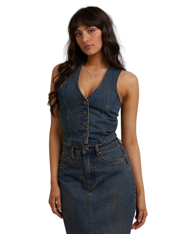 All About Eve - Louie Vest - Dirty Denim