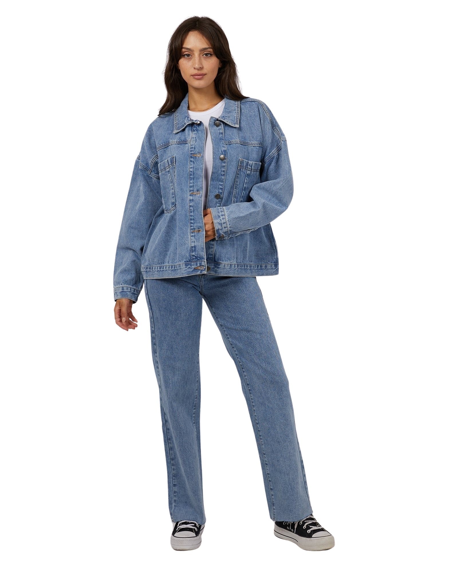 All About Eve - Sydney Jacket - Light Blue Denim