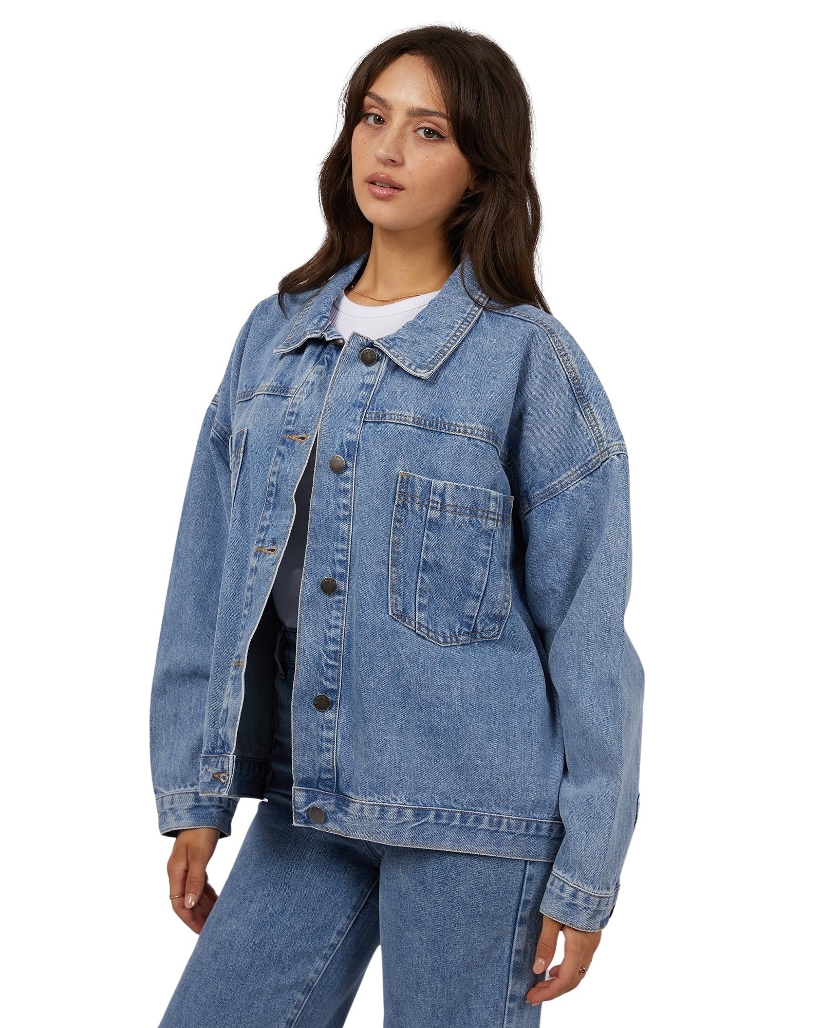 All About Eve - Sydney Jacket - Light Blue Denim