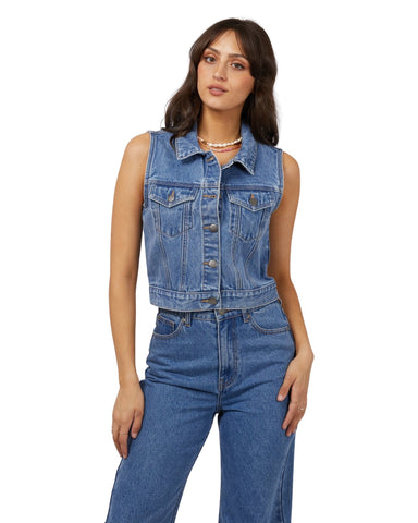 All About Eve - Harper Vest - Heritage Blue Denim