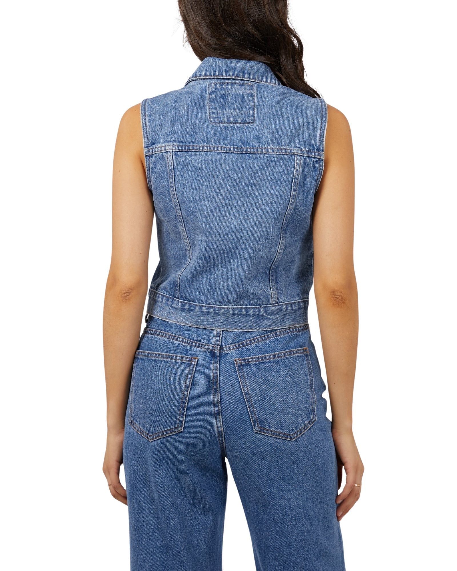 All About Eve - Harper Vest - Heritage Blue Denim