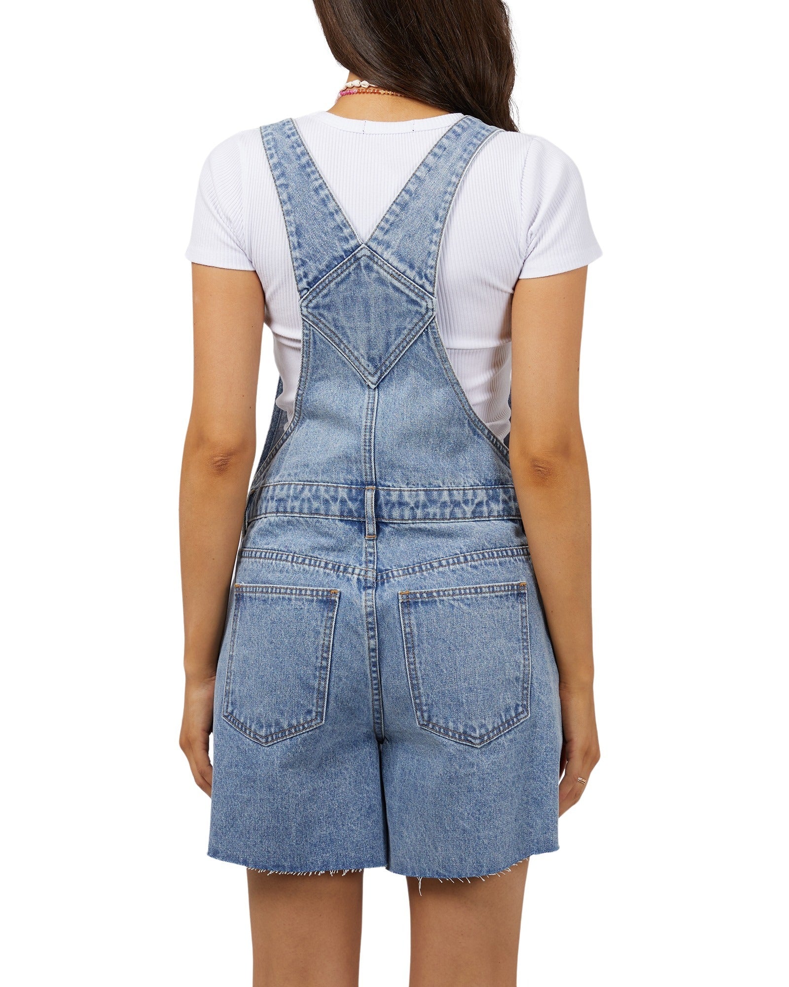 All About Eve - Madison Denim Overalls - Light Blue