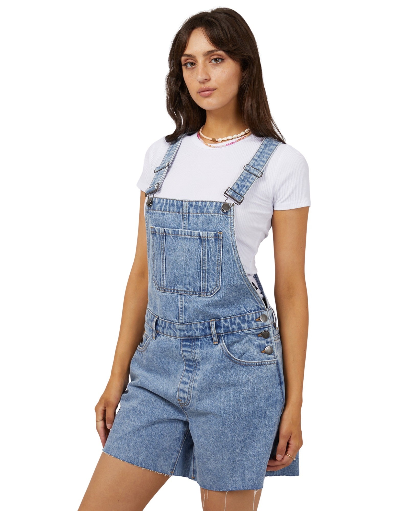 All About Eve - Madison Denim Overalls - Light Blue