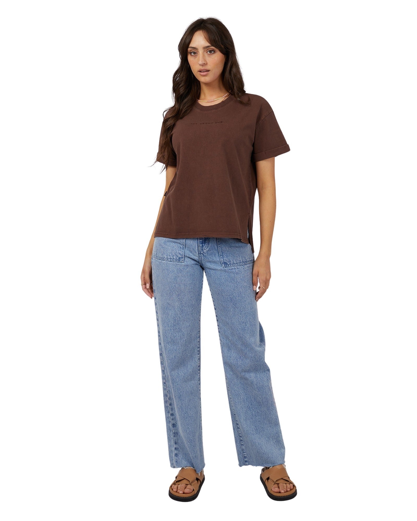 All About Eve - Washed Tee - Brown