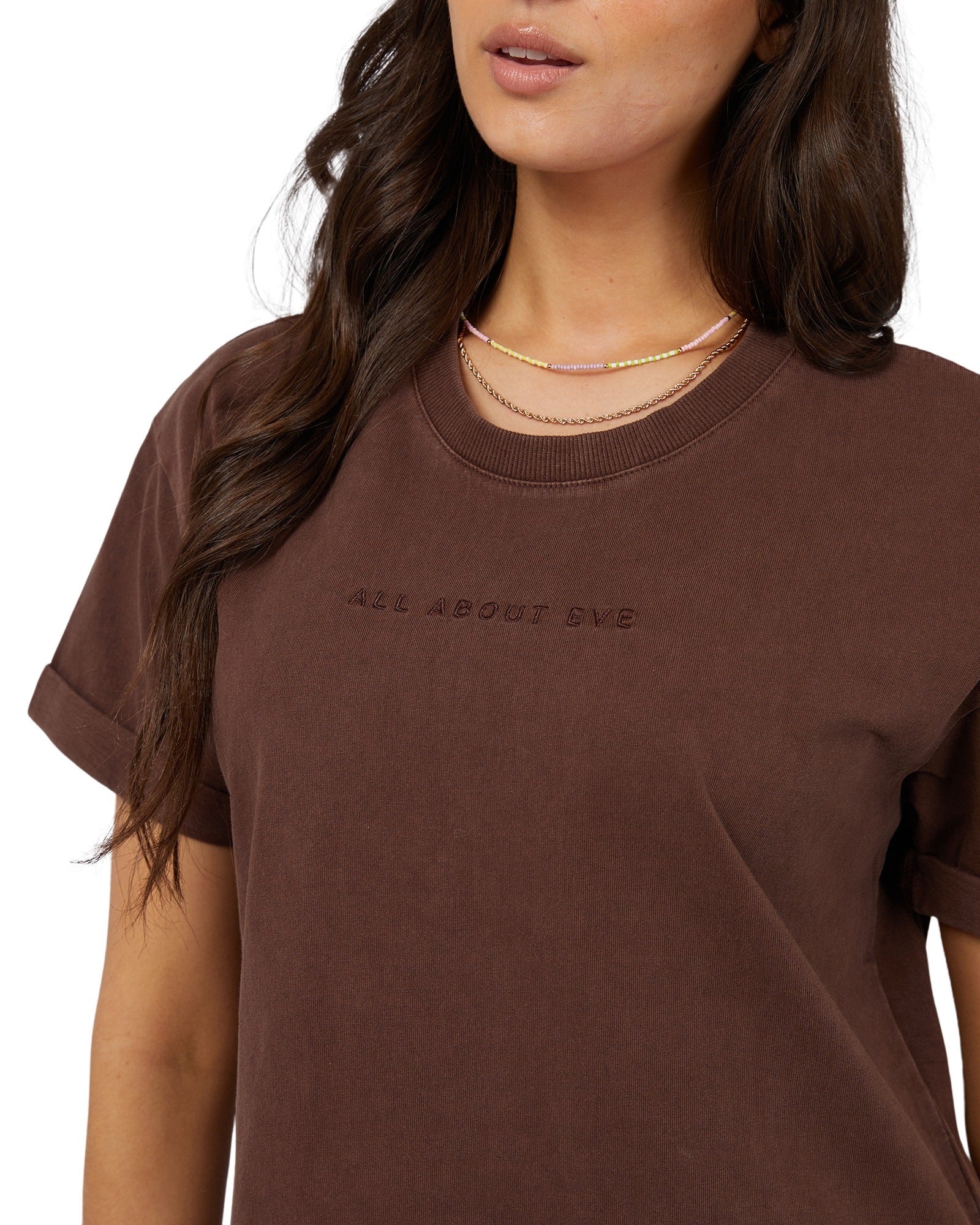 All About Eve - Washed Tee - Brown