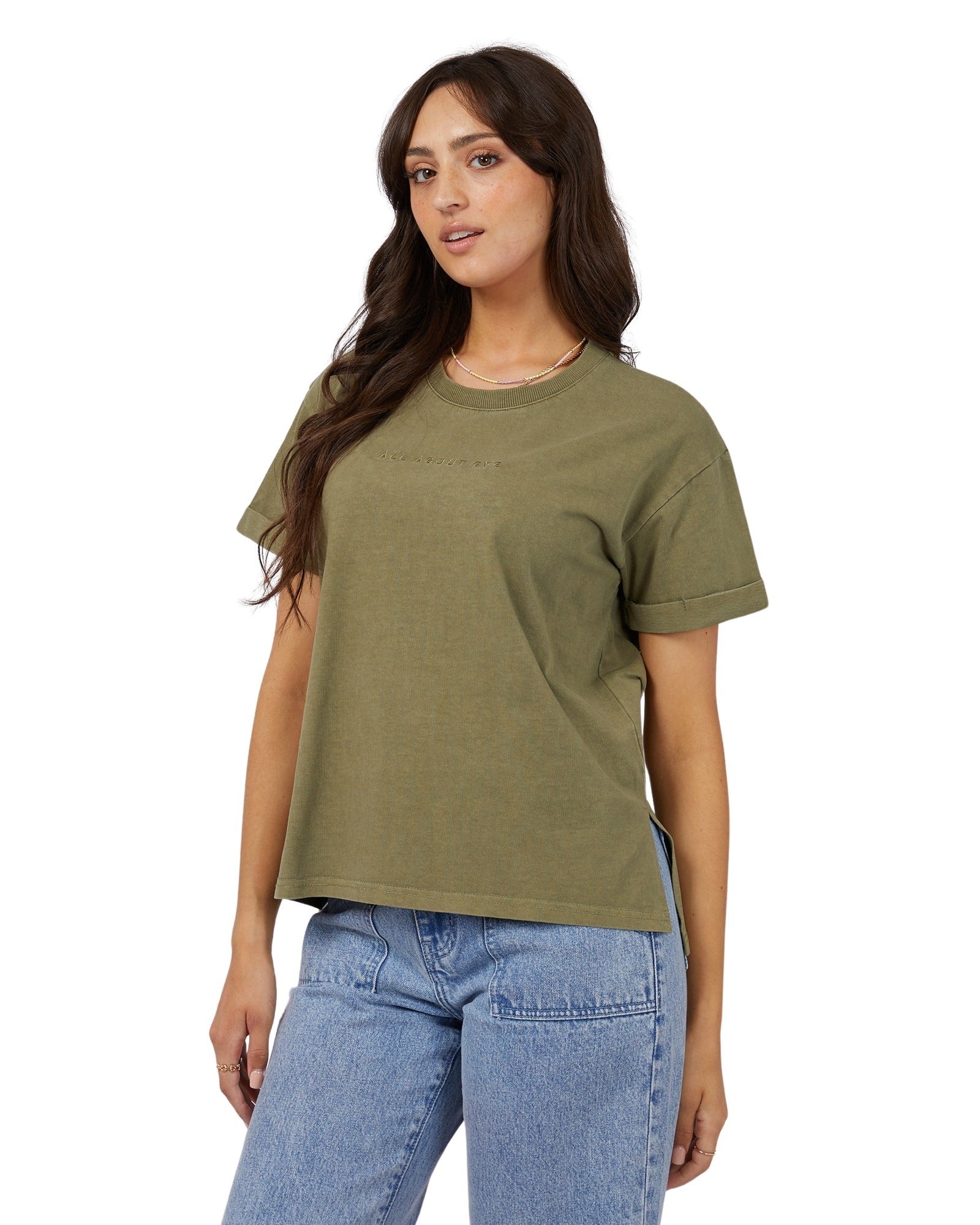 All About Eve - Washed Tee - Khaki