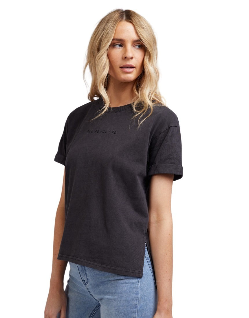 All About Eve - Washed Tee - Washed Black
