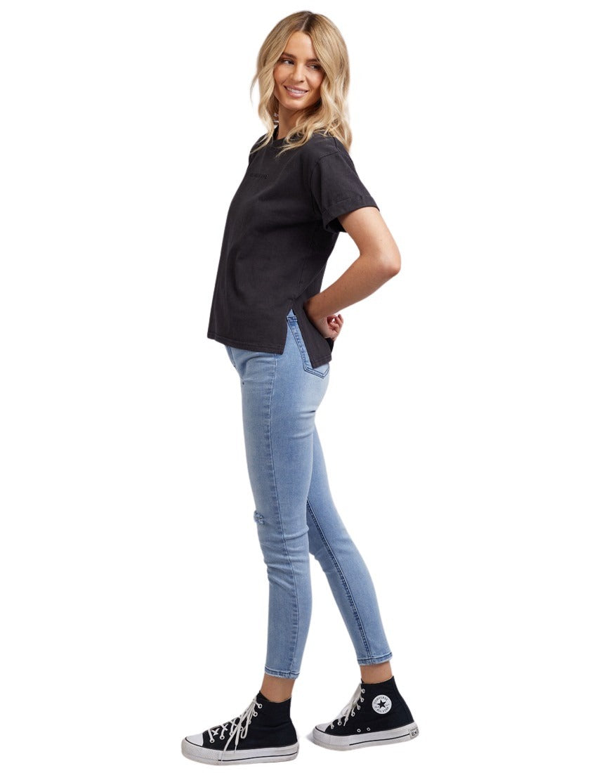 All About Eve - Washed Tee - Washed Black