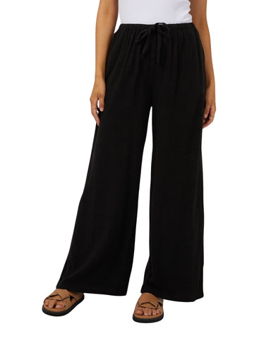 All About Eve - Luxe Linen Pants - Black