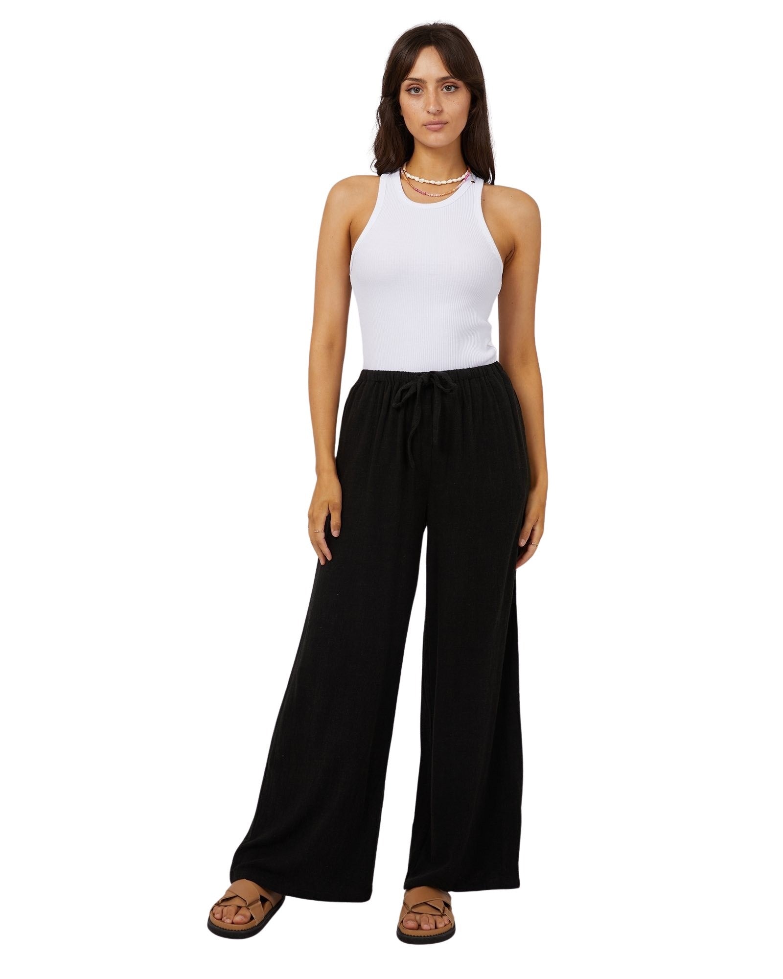 All About Eve - Luxe Linen Pants - Black