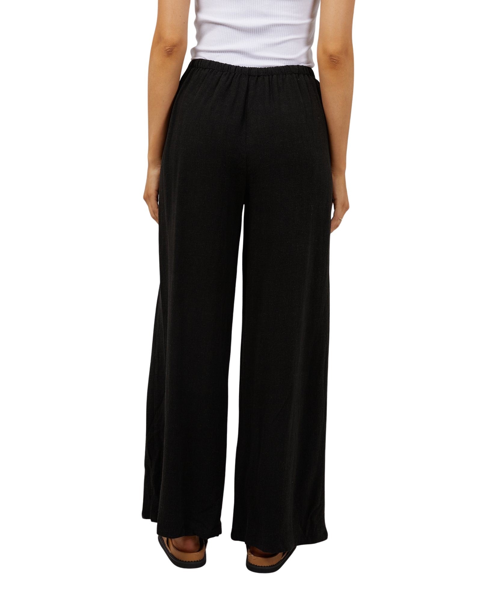 All About Eve - Luxe Linen Pants - Black