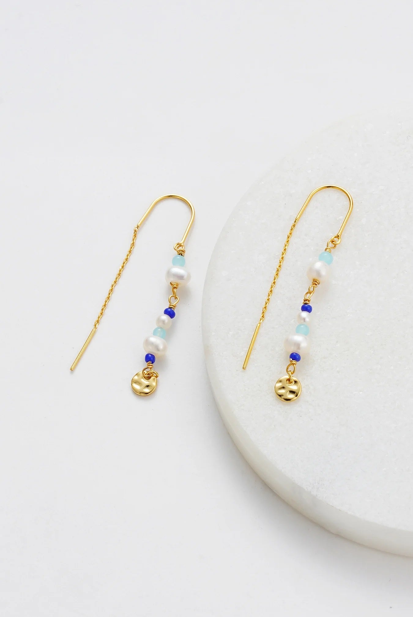 Zafino Alice Thread Earring - Pink or Blue