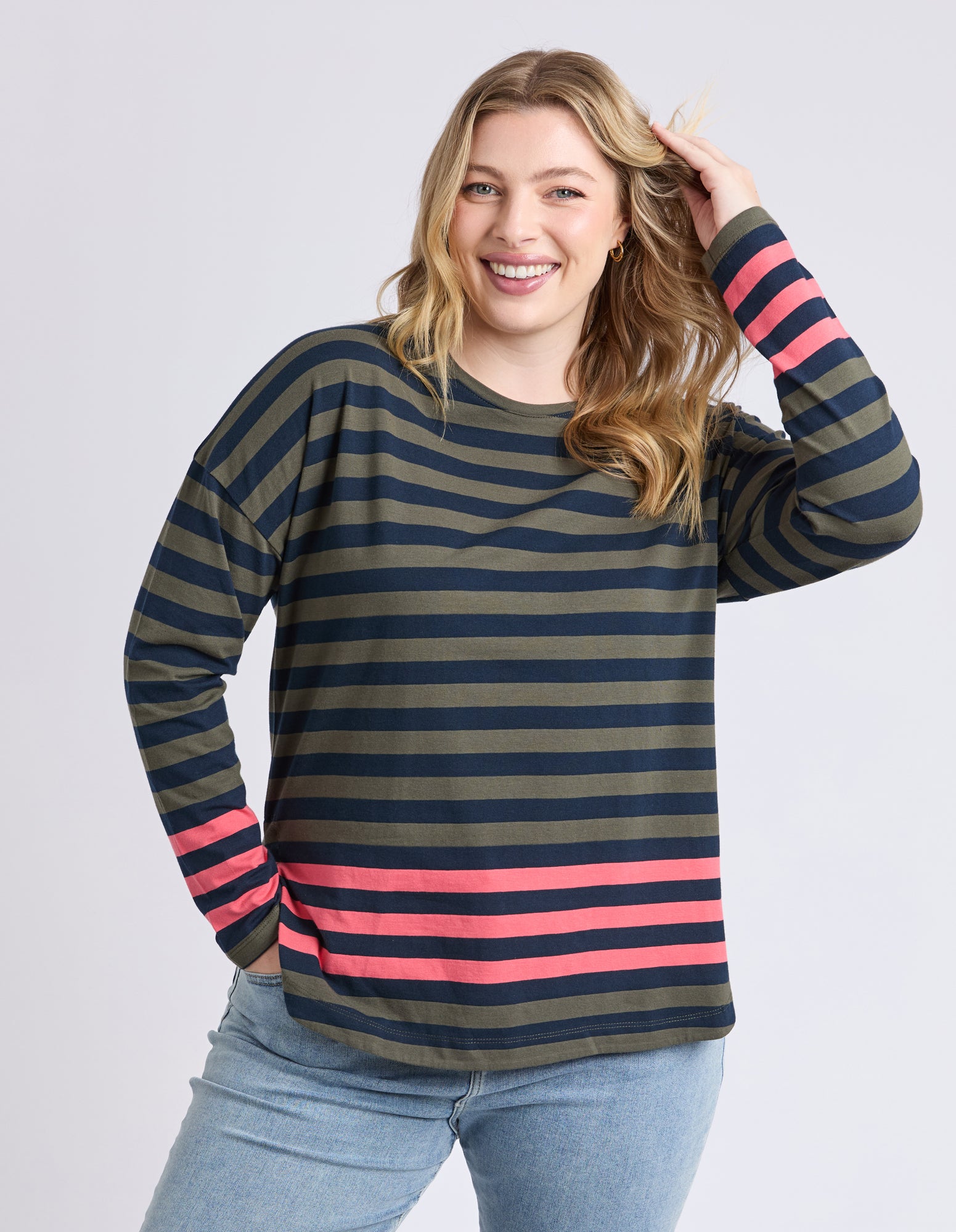 Elm - Turn Back Long Sleeve Tee - Clover