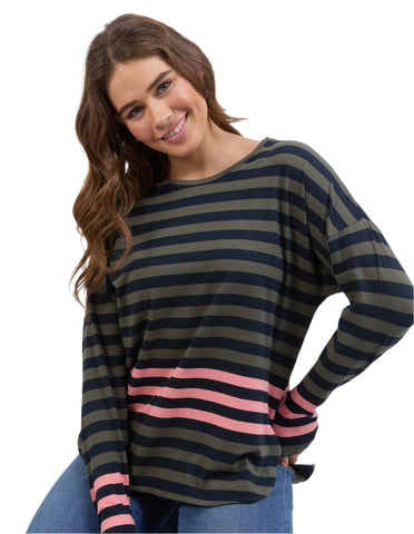 Turn Back LS Tee Cosy Coral 