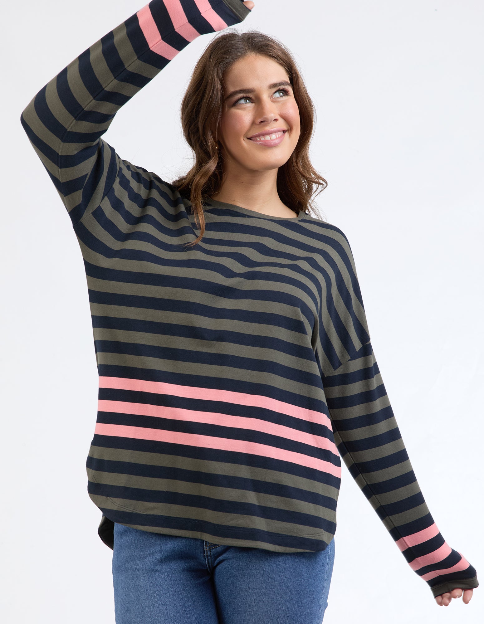 Elm - Turn Back Long Sleeve Tee - Clover