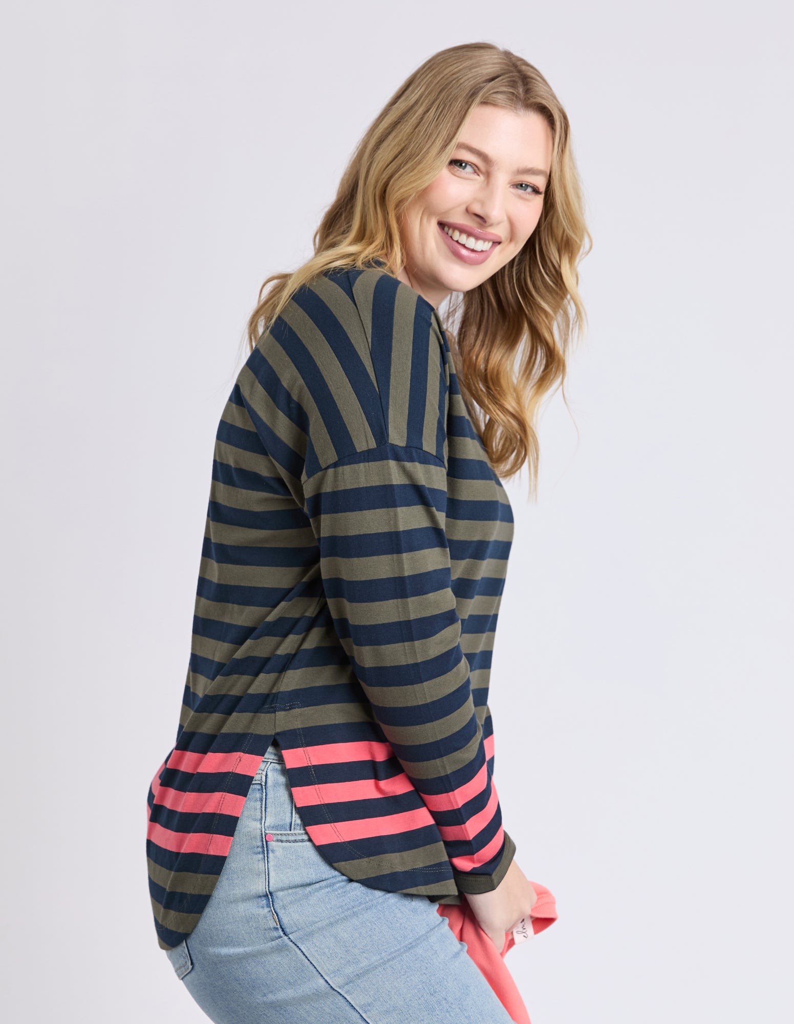 Elm - Turn Back Long Sleeve Tee - Clover