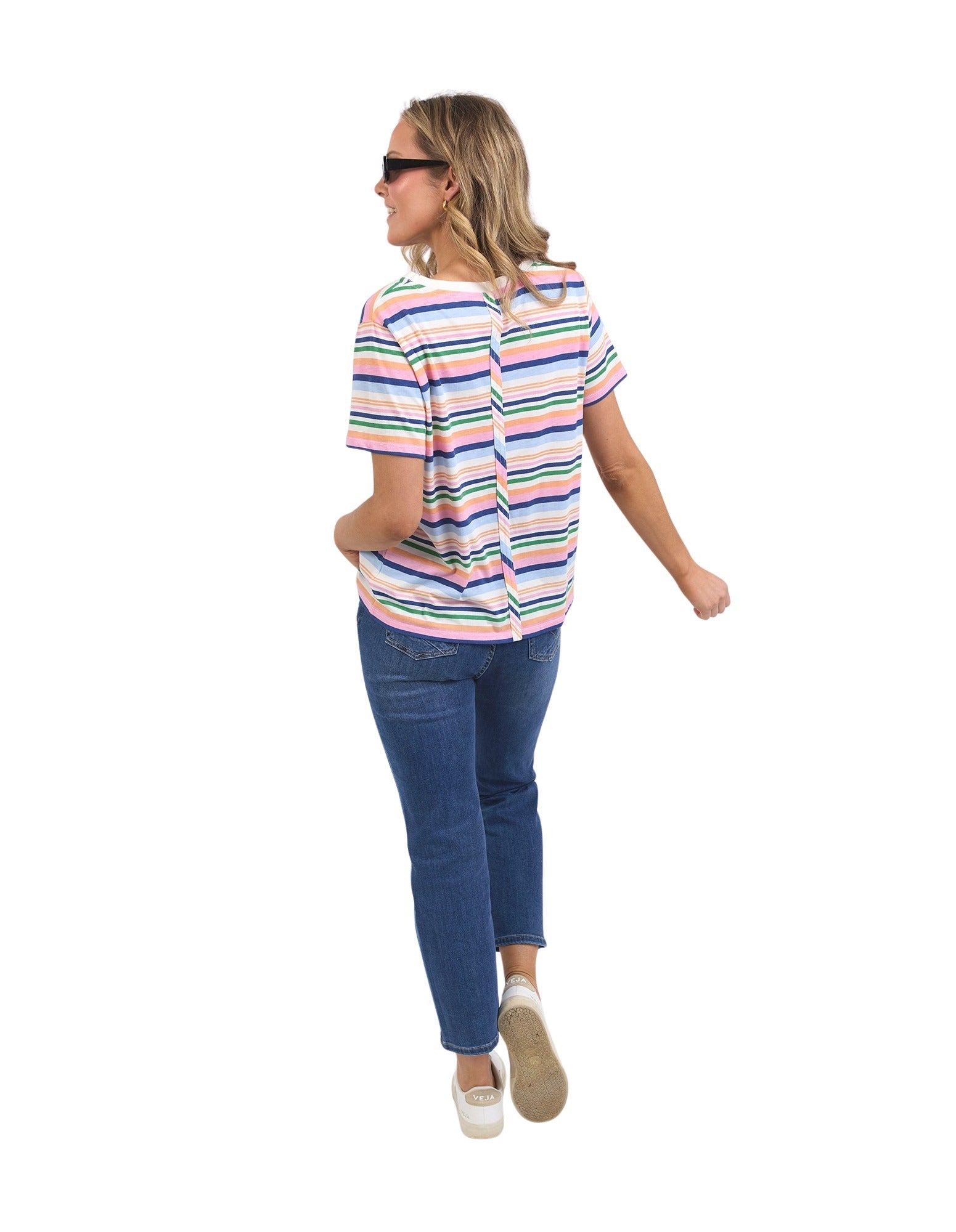 Elm - Sorbet Tee - Multicolour Stripe