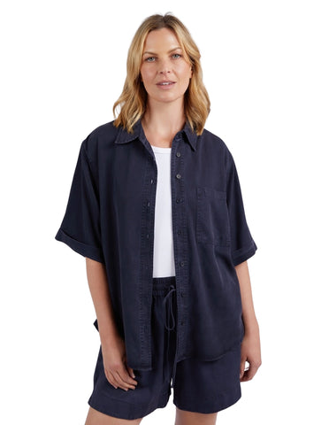 Elm - Bliss Washed Shirt - Navy