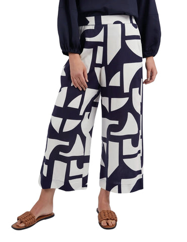 Elm - Dali Abstract Pant - Navy Print