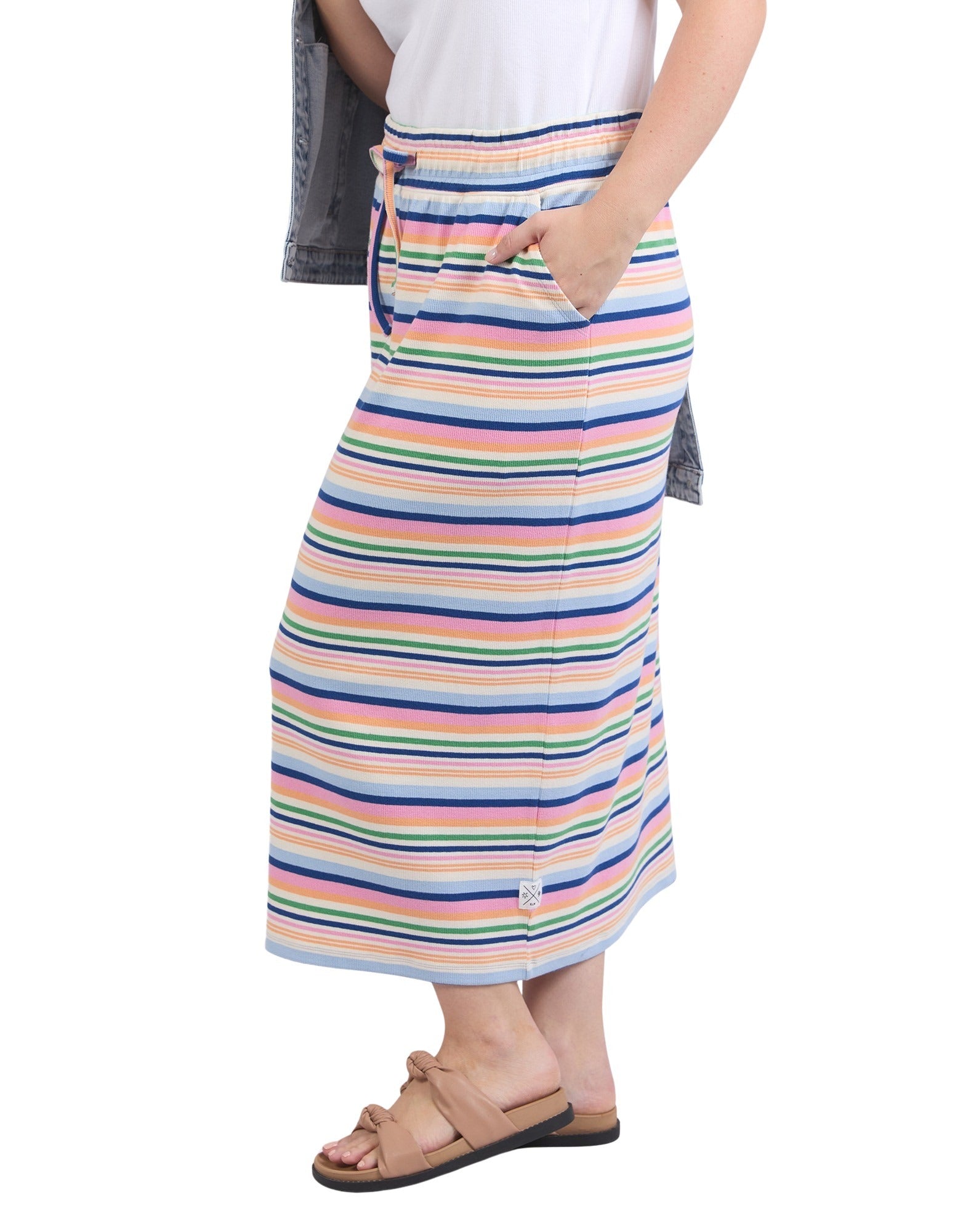 Elm - Sorbet Skirt - Multicolour Stripe