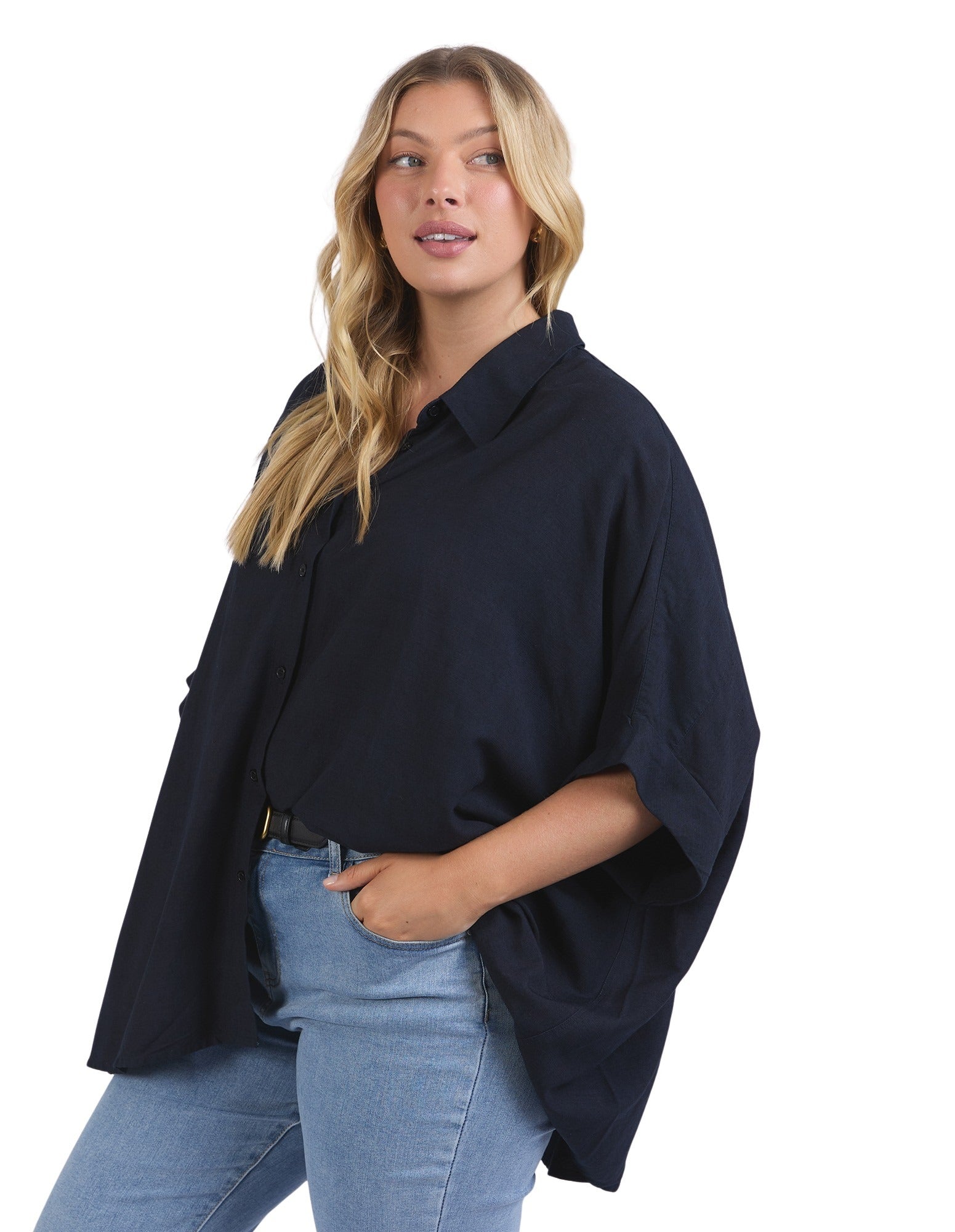 Elm - Blaise Shirt - Dark Sapphire