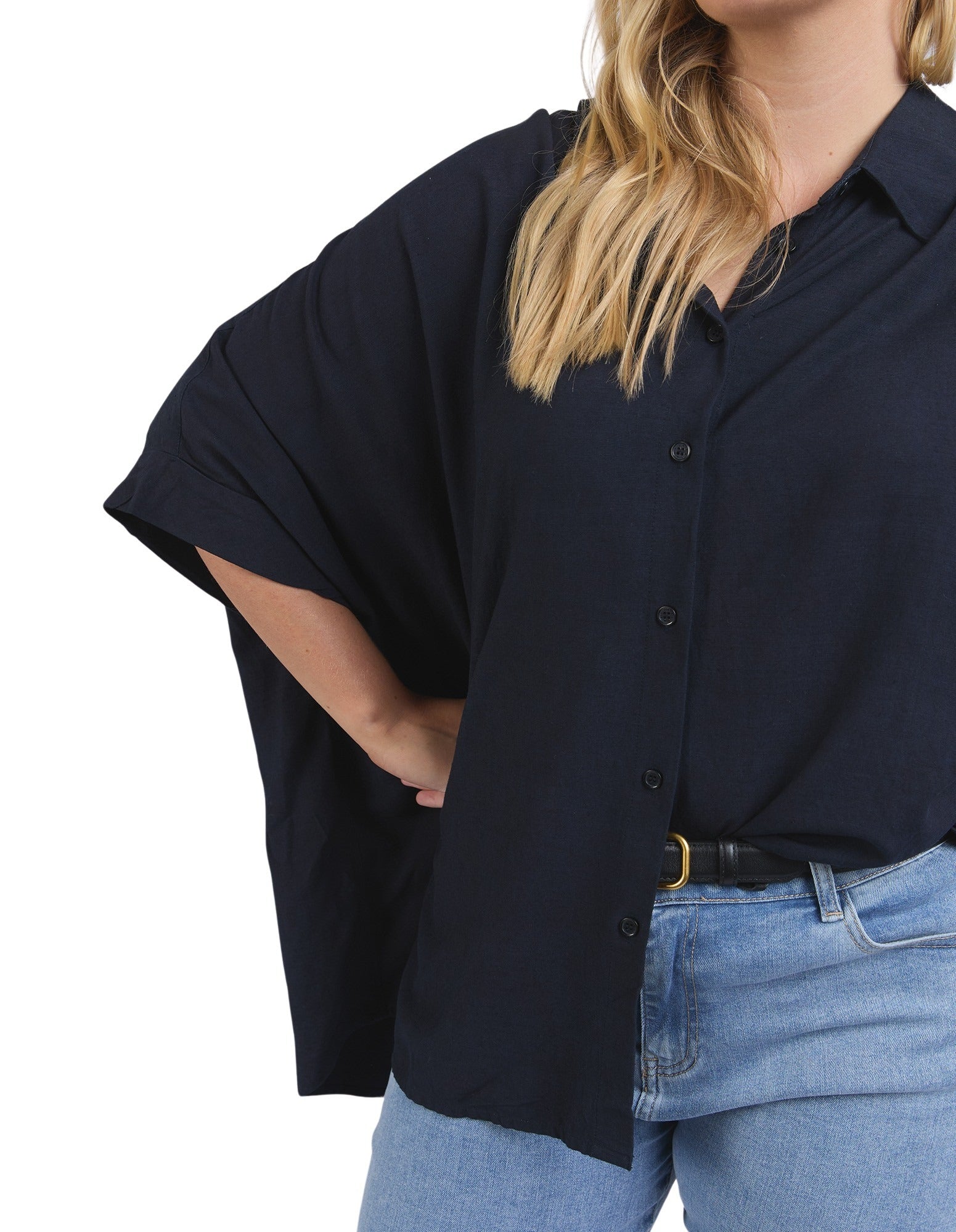 Elm - Blaise Shirt - Dark Sapphire