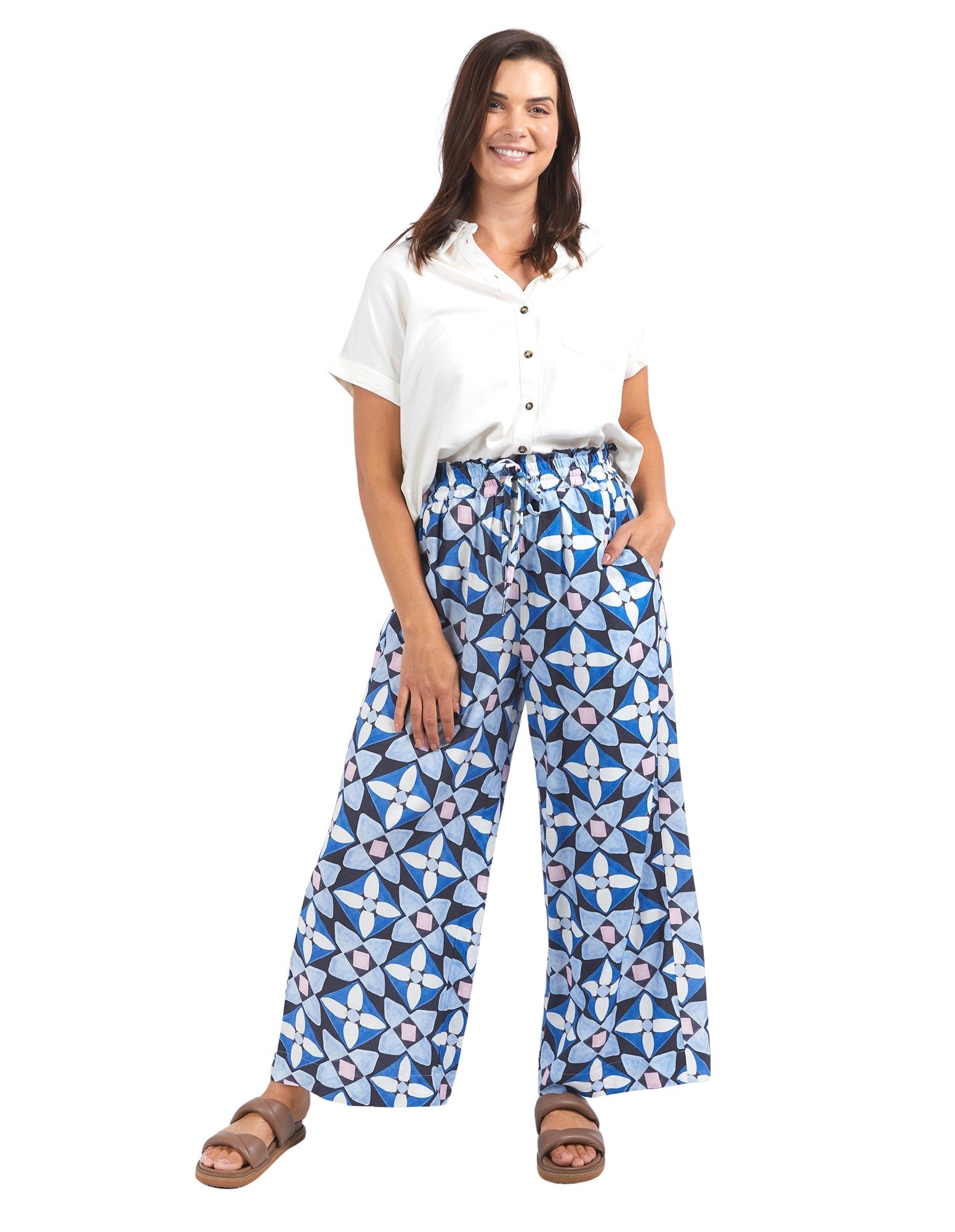 Elm - Painted Tile Pant - Geo Print