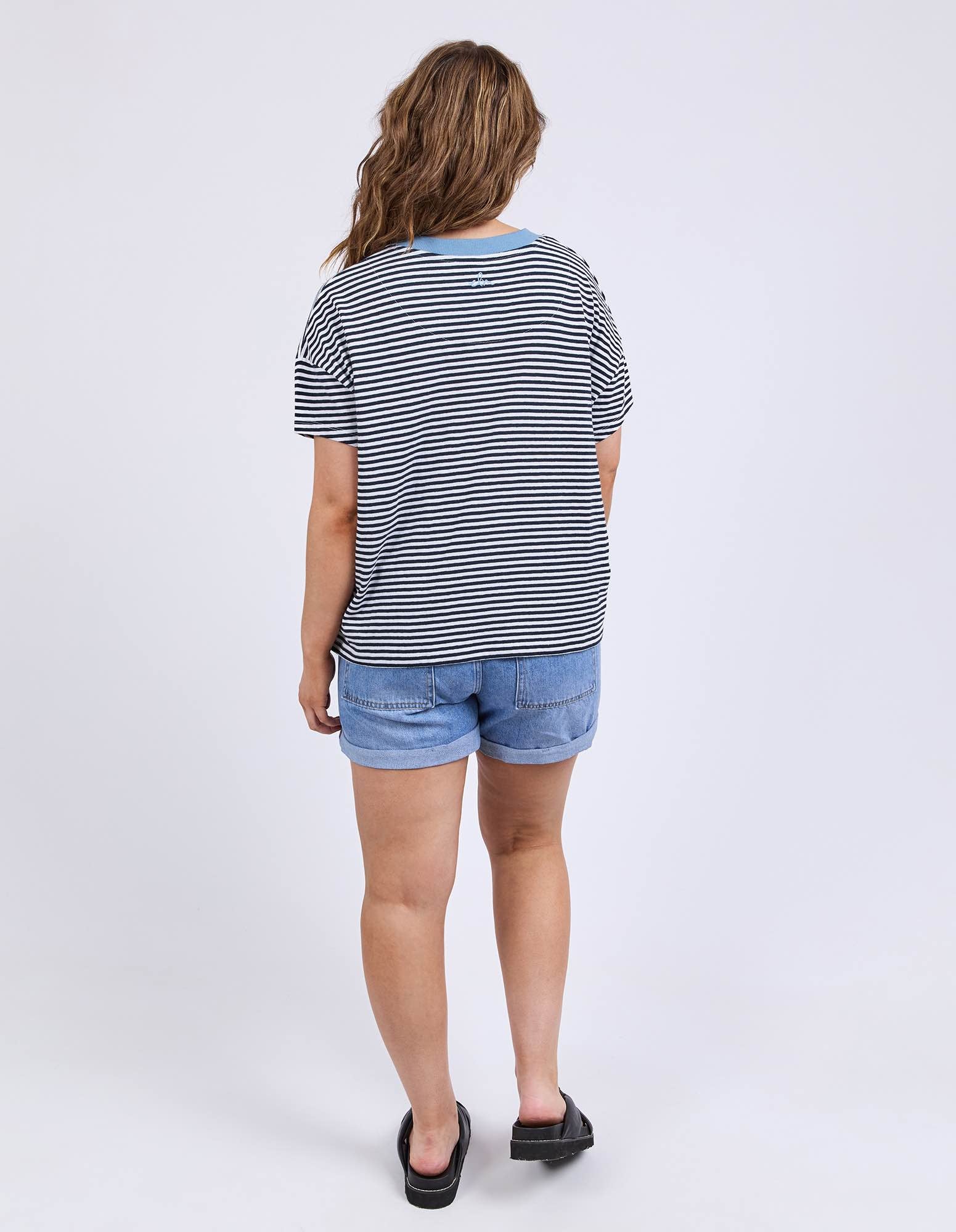 Elm - Liv Tee Navy & White