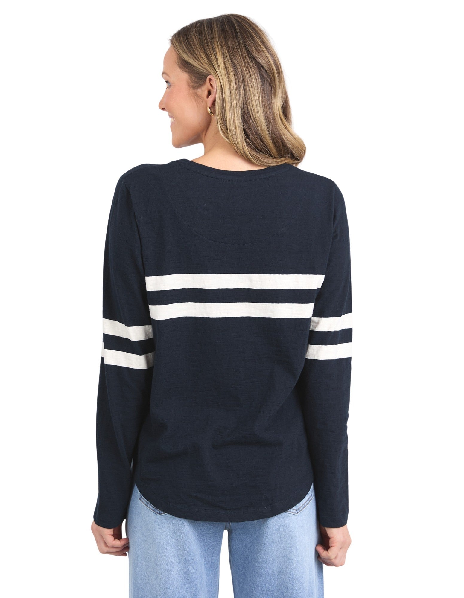 Elm - Adora Long Sleeve Tee - Navy