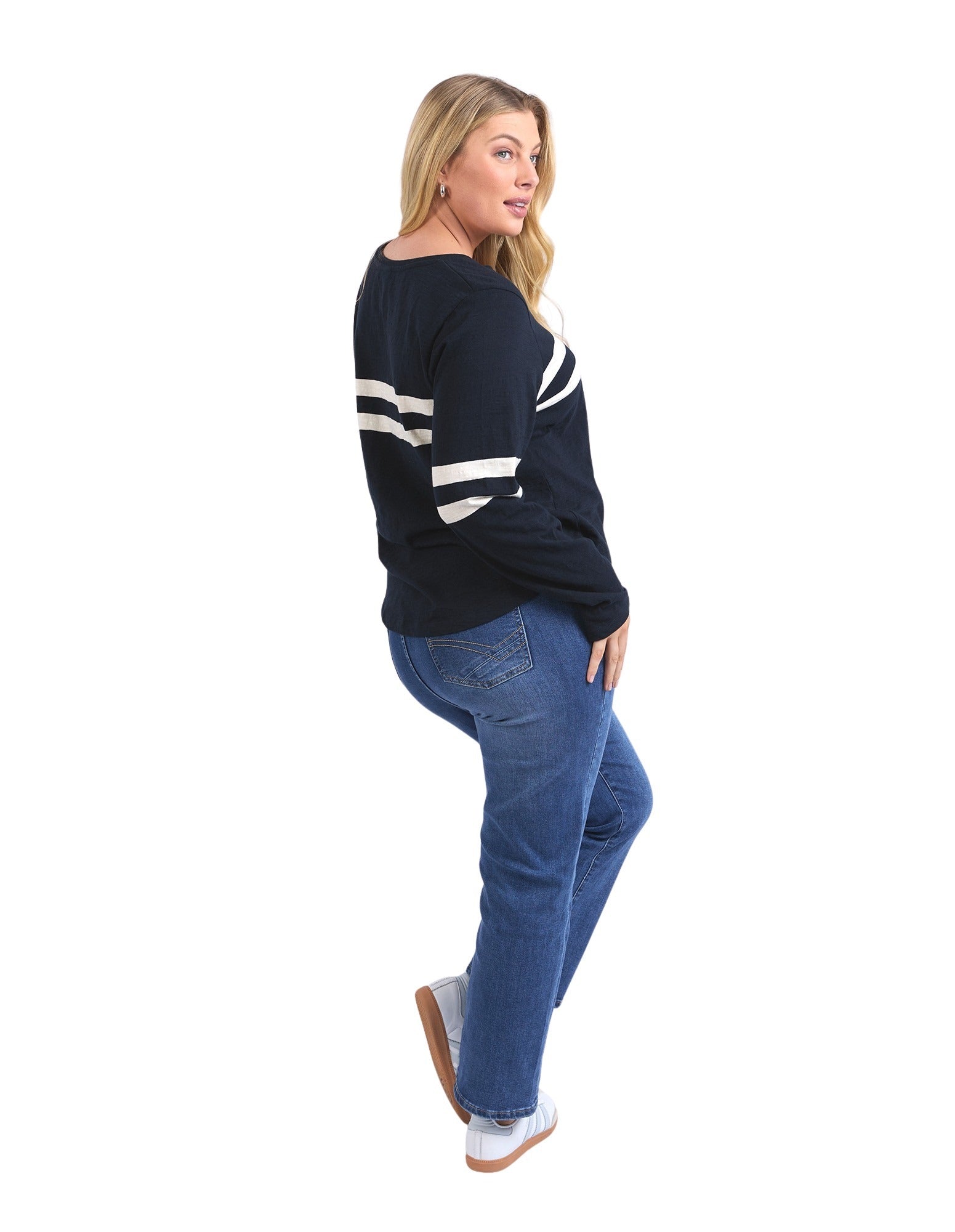 Elm - Adora Long Sleeve Tee - Navy